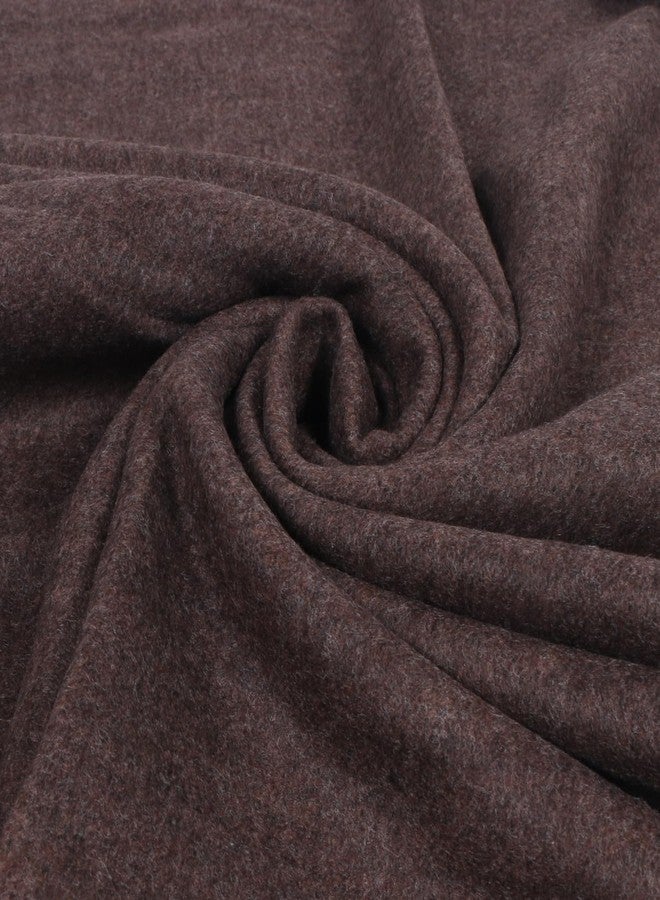 TZ Promise Womens Travel Scarf Warm Cashmere Feel Two-Tone Reversible Shawls and Wraps for Winter (Brown) - Image 5